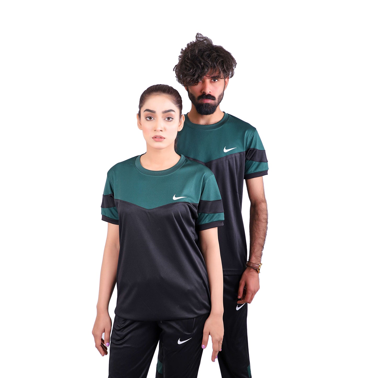 Nik Green & Black Dri-Fit Tracksuit - L
