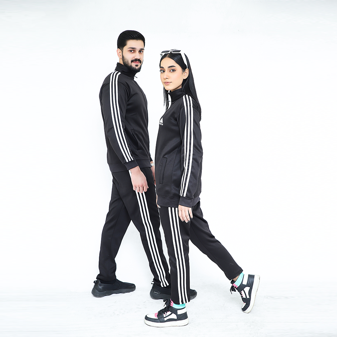 ADI Black Full Sleeves Winter Tracksuit - Female