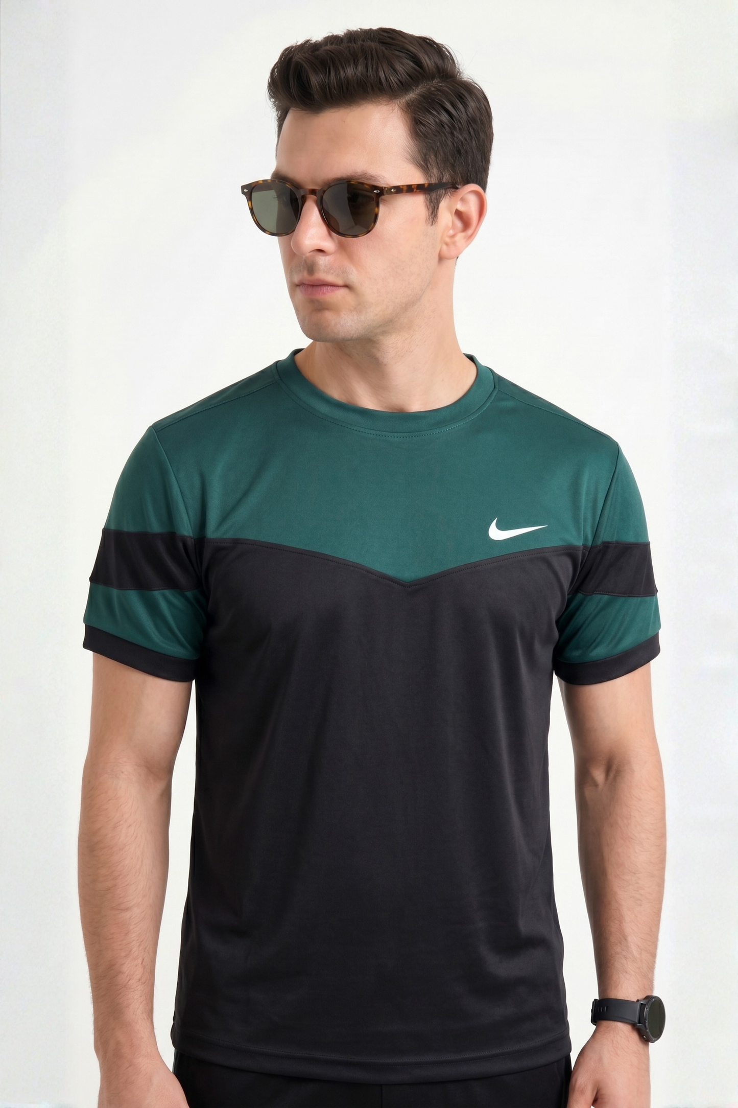 Nik Green & Black Dri-Fit Tracksuit