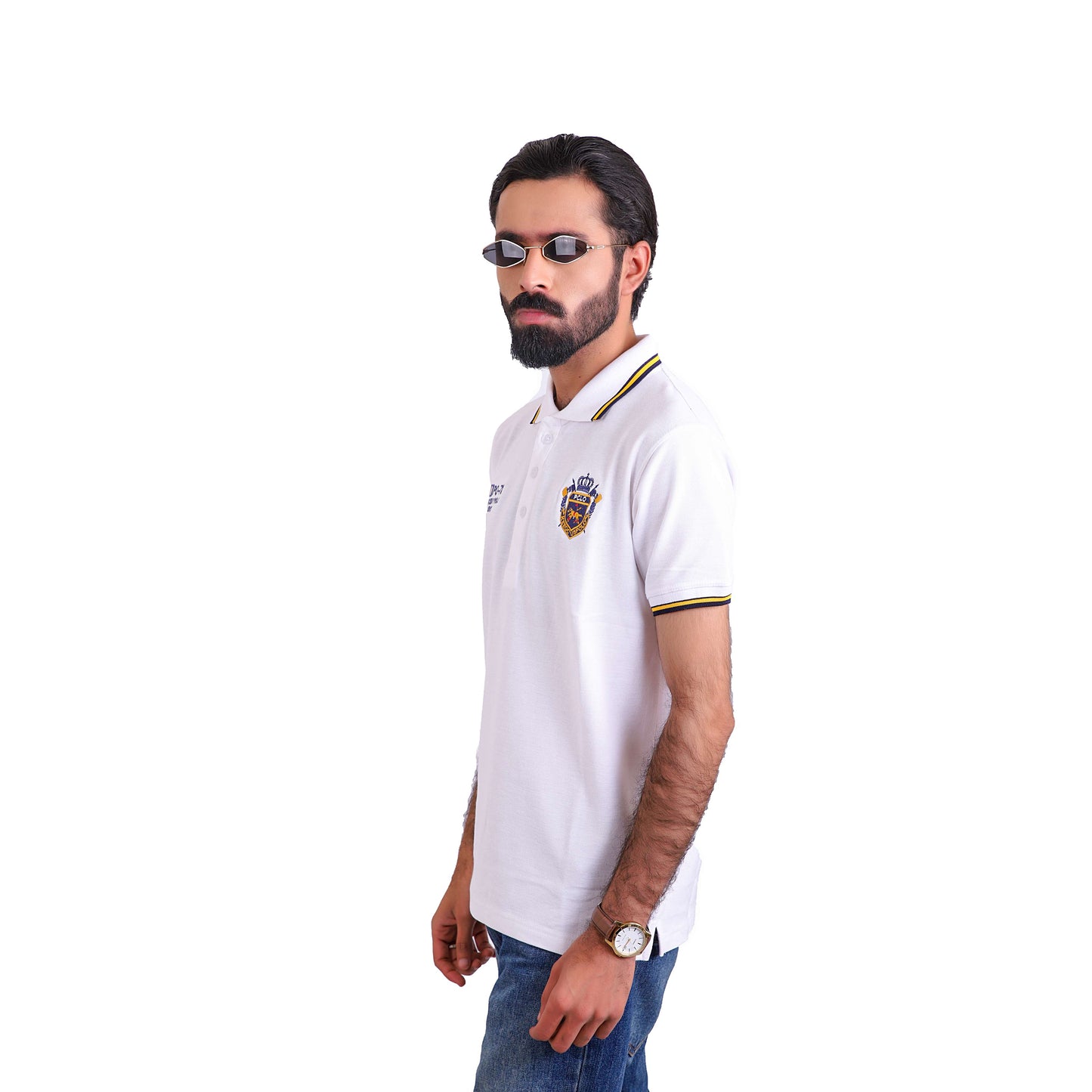 PO-78 White Polo Shirt