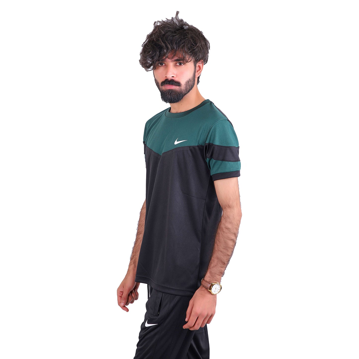 Nik Green & Black Dri-Fit Tracksuit