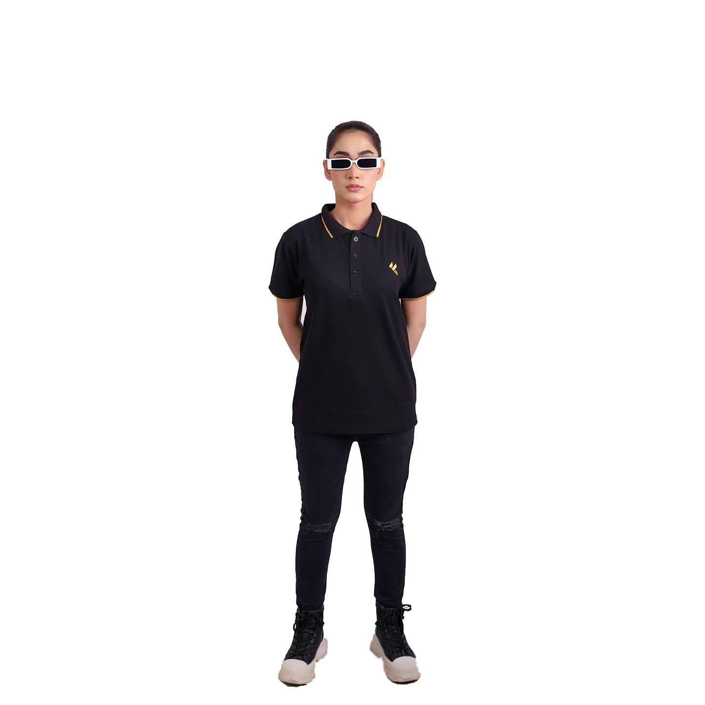 KF Black Polo Shirt - L