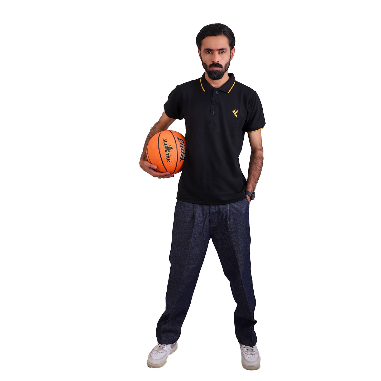 KF Black Polo Shirt