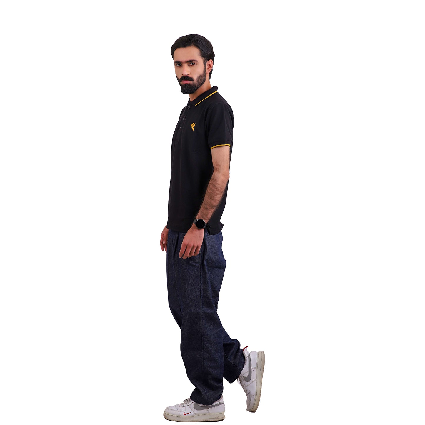 KF Black Polo Shirt