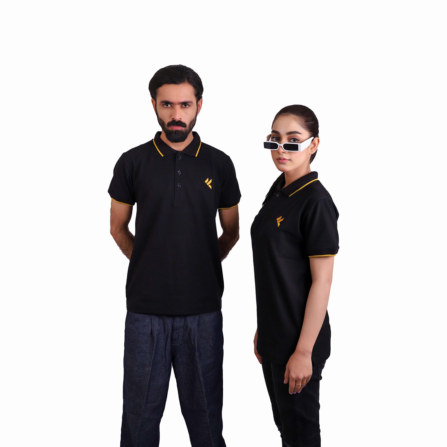 KF Black Polo Shirt - L