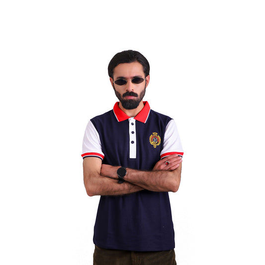 HACKT Navy Blue Polo Shirt
