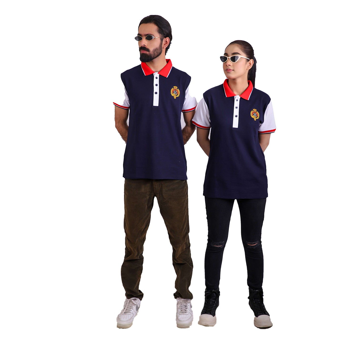 HACKT Navy Blue Polo Shirt - L