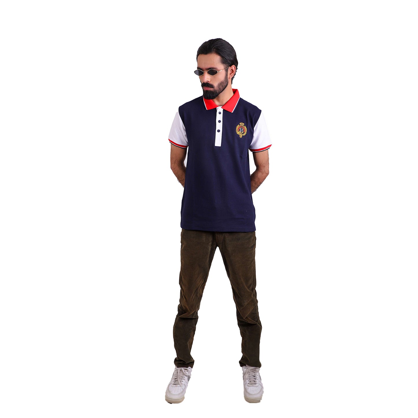 HACKT Navy Blue Polo Shirt