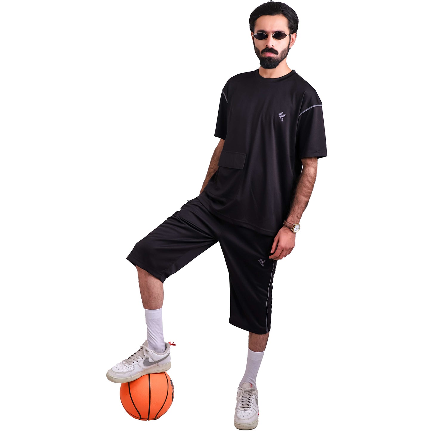KF Black Shorts Dri-Fit Tracksuit