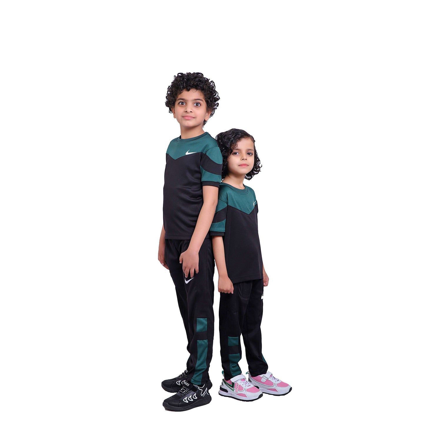 Nik Green & Black Kids Dri-Fit Tracksuit
