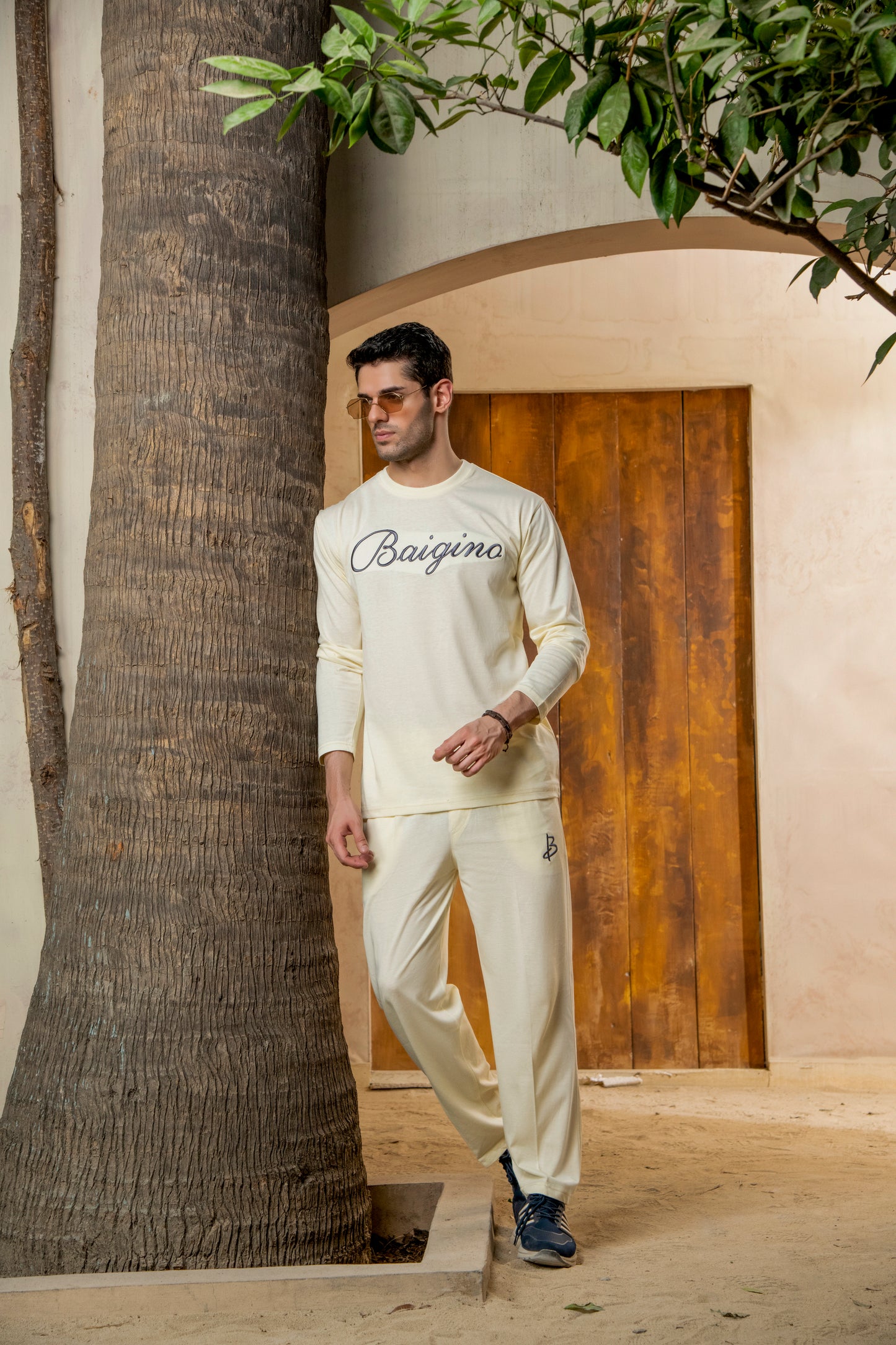 Sweet Corn (Off White), 100 % Pure Cotton Full Sleeves Co-ord Set
