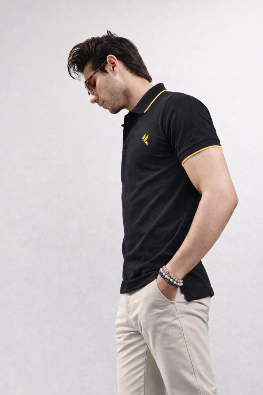 KF Black Polo Shirt