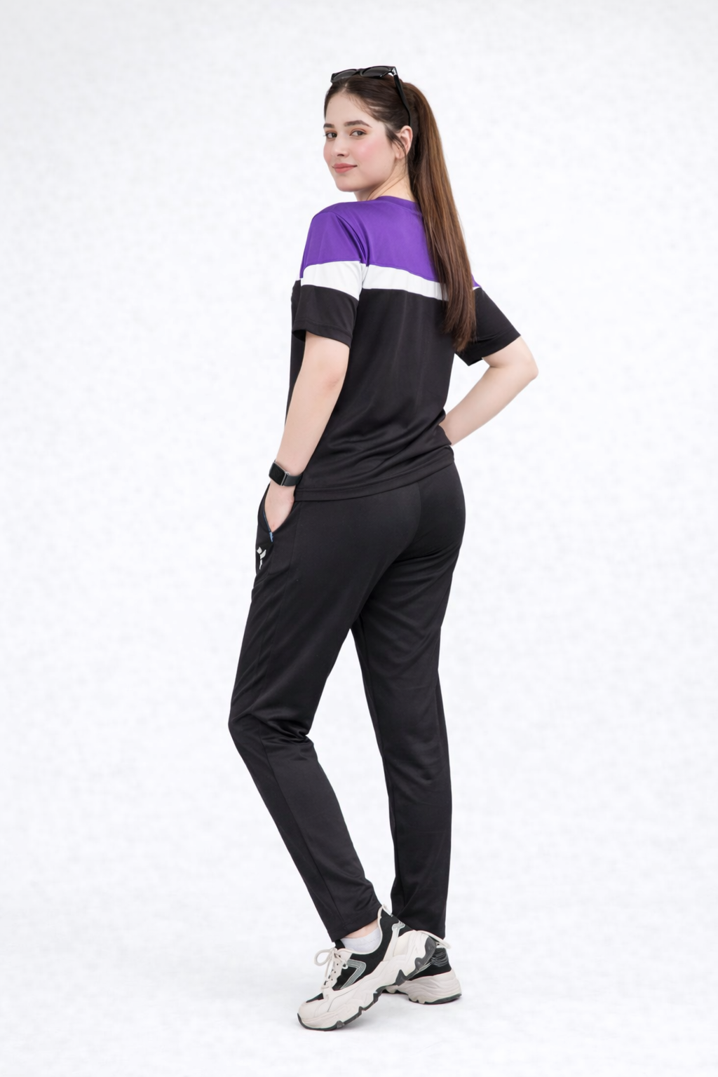 KF Purple White & Black Dri-Fit Tracksuit - L
