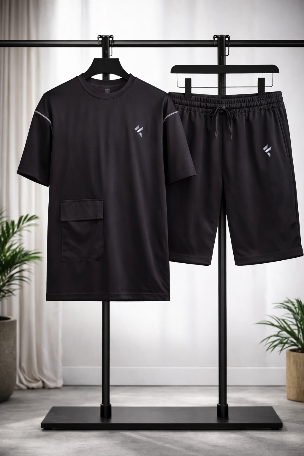 KF Black Shorts Dri-Fit Tracksuit