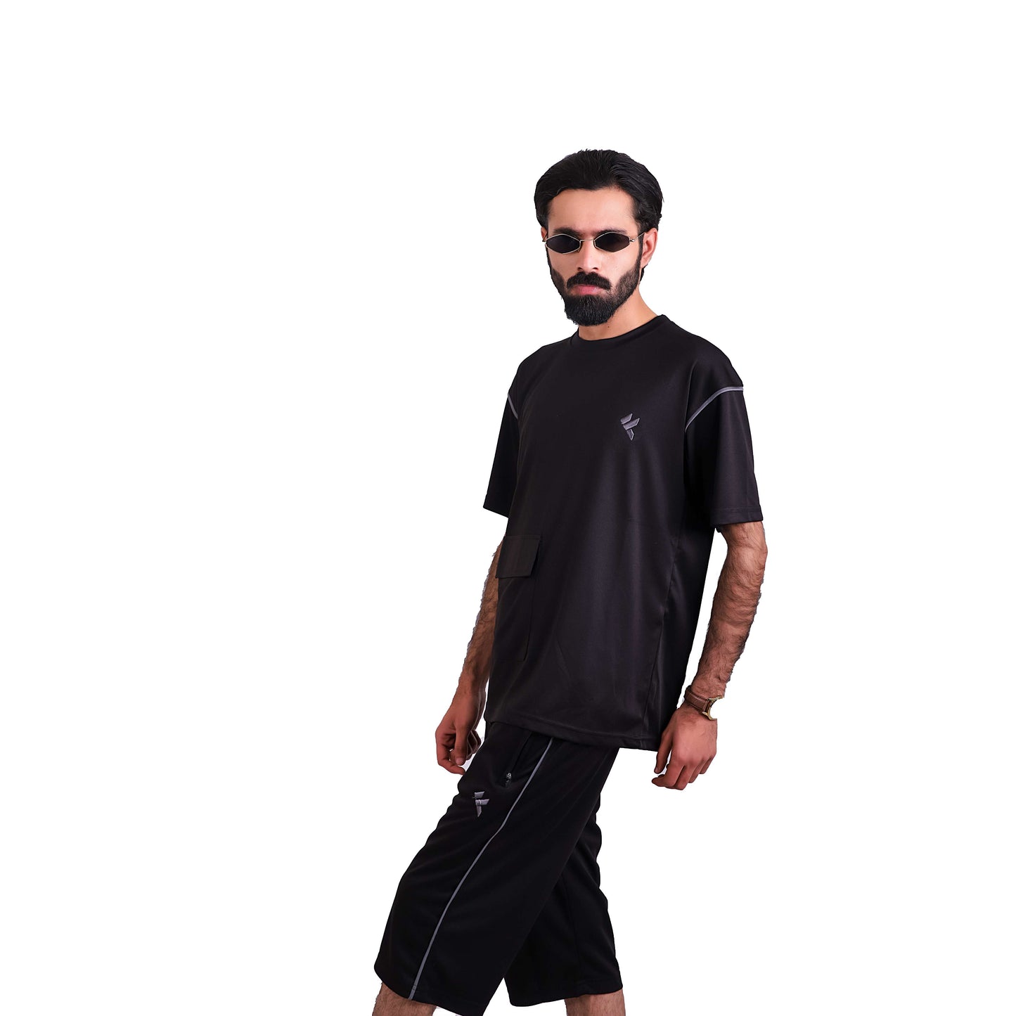 KF Black Shorts Dri-Fit Tracksuit