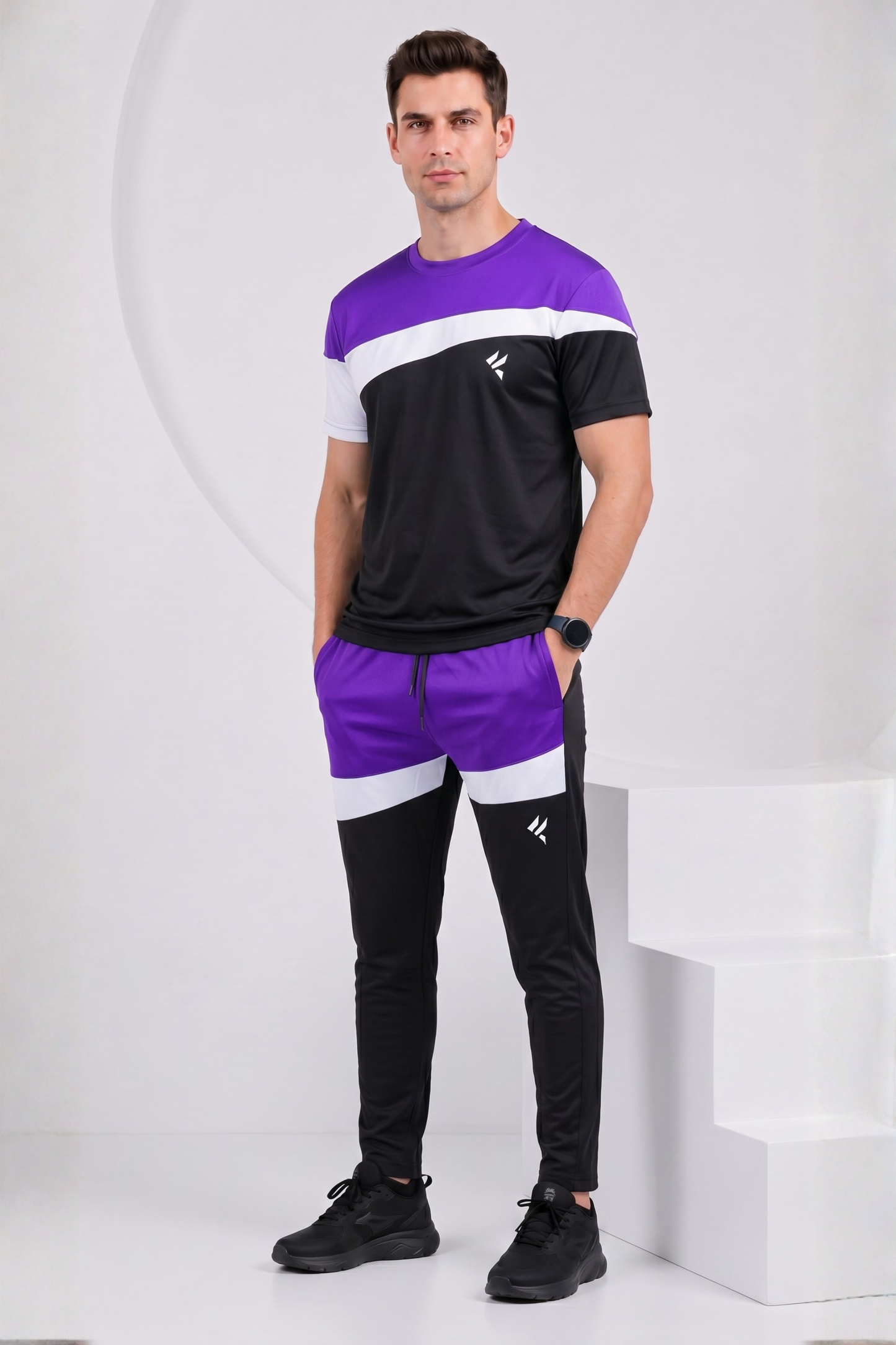 KF Purple White & Black Dri-Fit Tracksuit