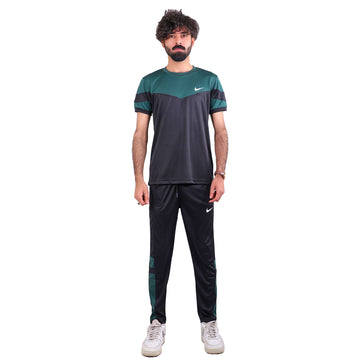 Nik Green & Black Dri-Fit Tracksuit