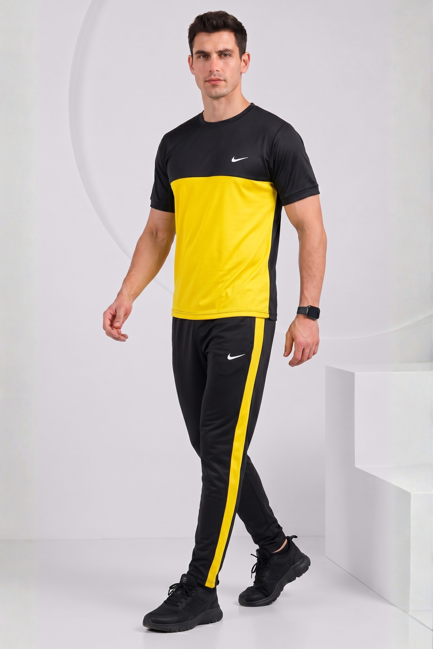 NIK Black & Yellow Dri-Fit Tracksuit