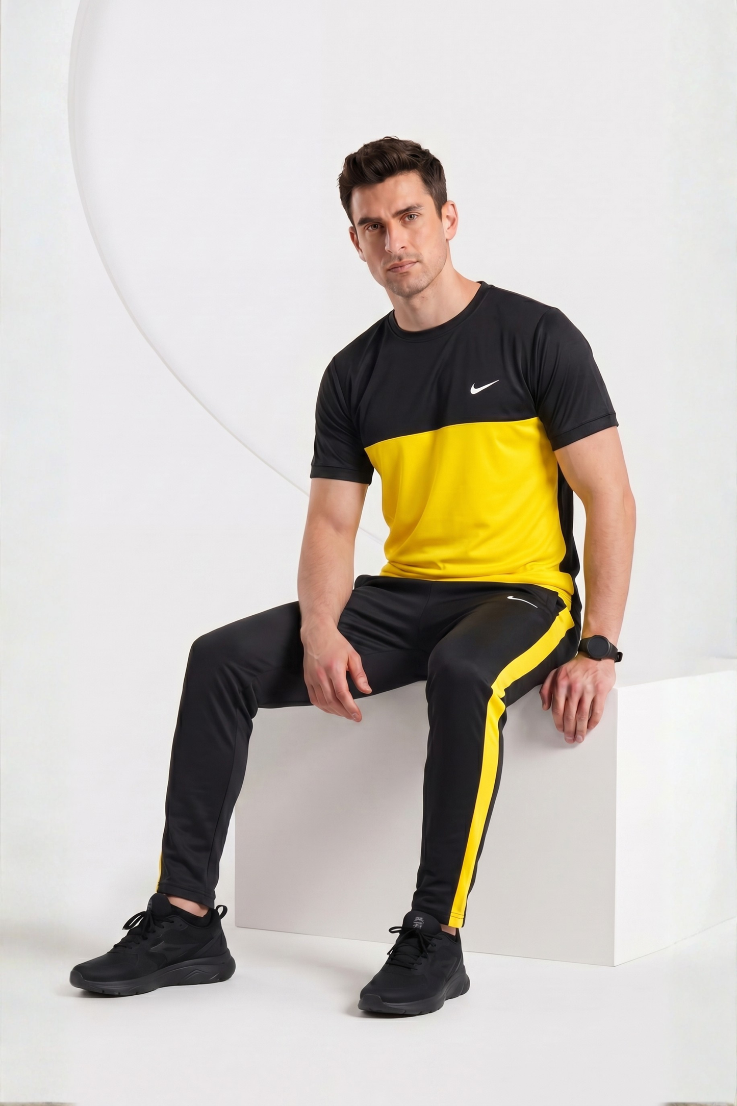 NIK Black & Yellow Dri-Fit Tracksuit