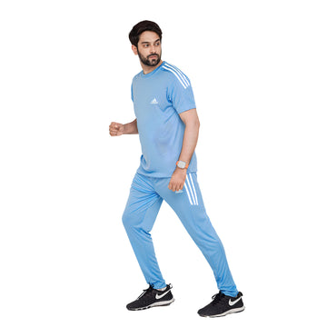 ADI Sky Blue Dri-Fit Tracksuit