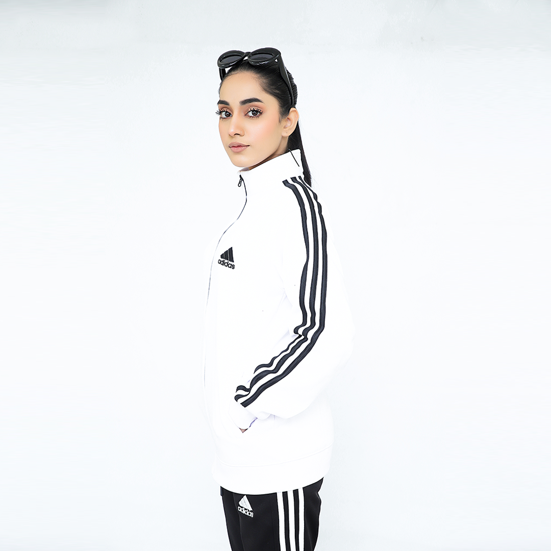 ADI White Full Sleeves Winter Tracksuit - Female