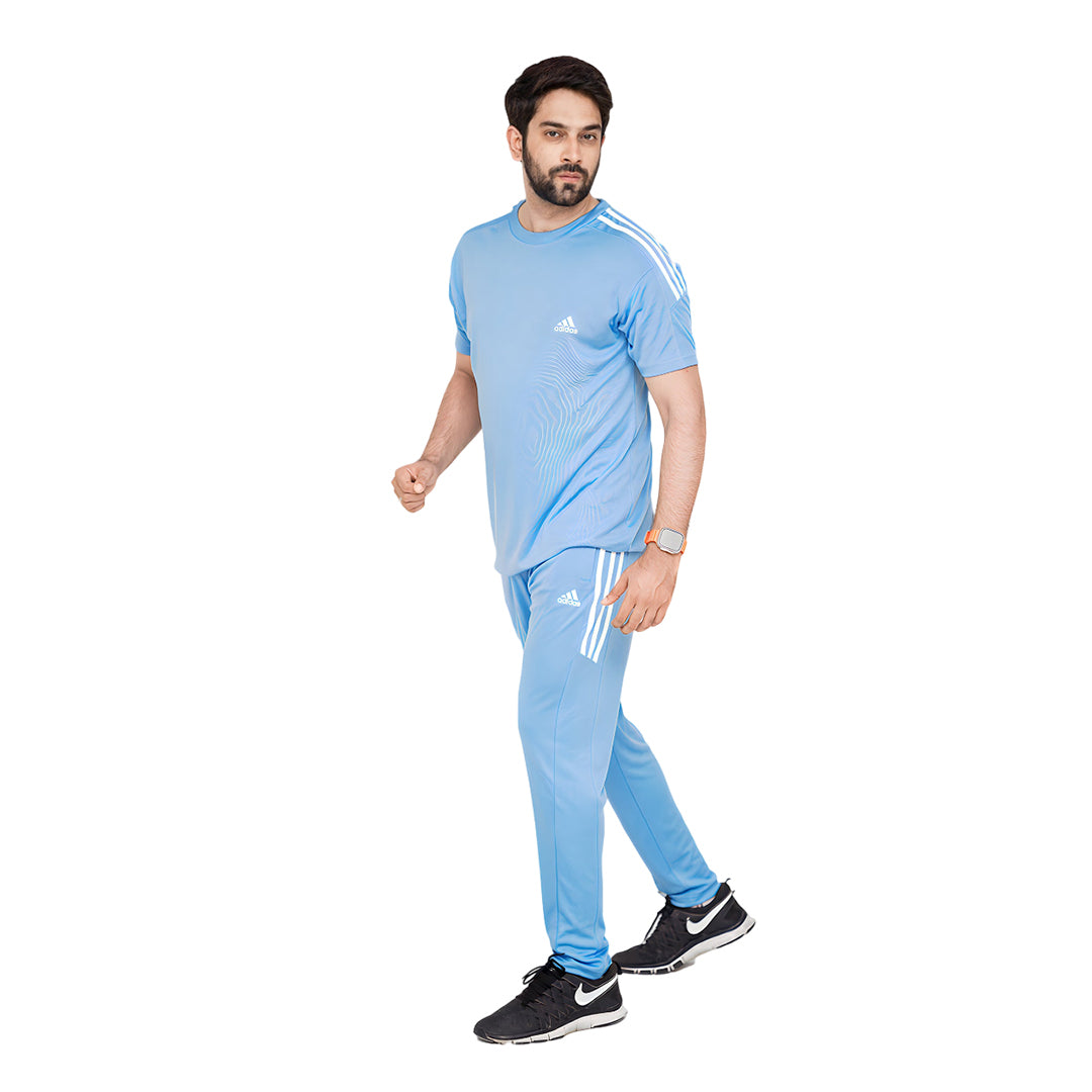 ADI Sky Blue Dri-Fit Tracksuit