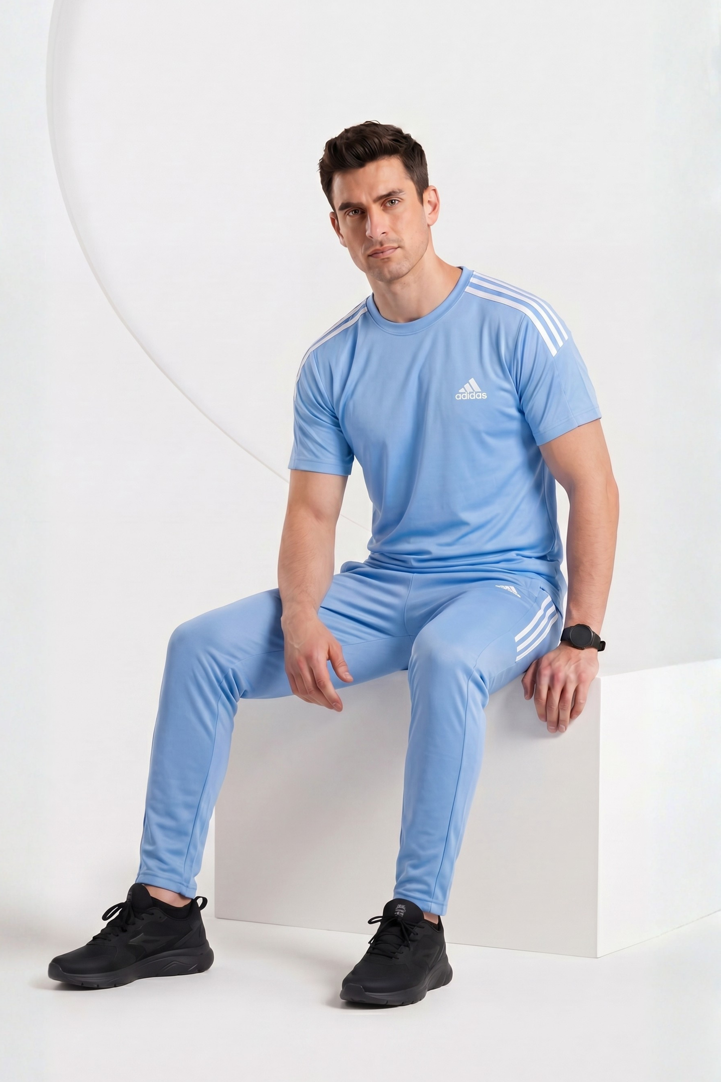 ADI Sky Blue Dri-Fit Tracksuit