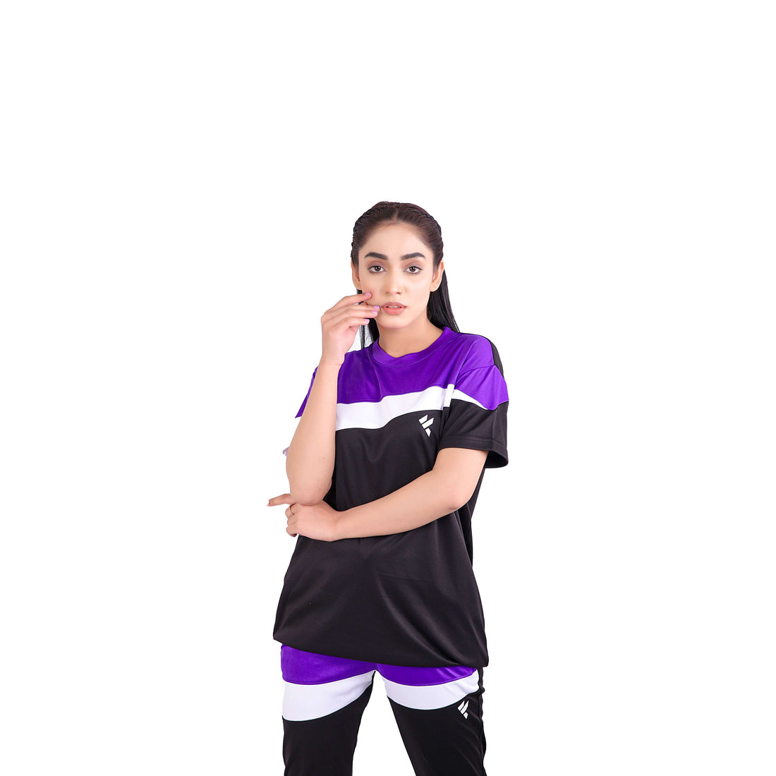 KF Purple White & Black Dri-Fit Tracksuit - L