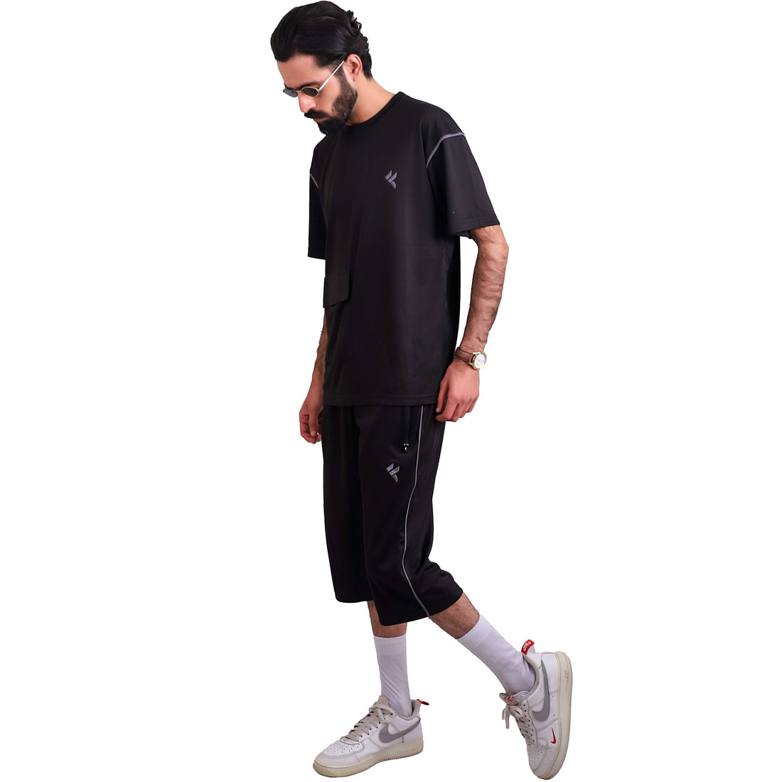 KF Black Shorts Dri-Fit Tracksuit