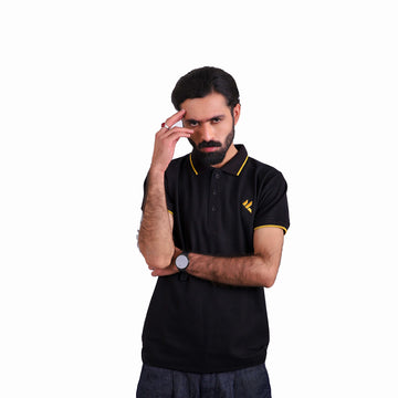 KF Black  Polo Shirt