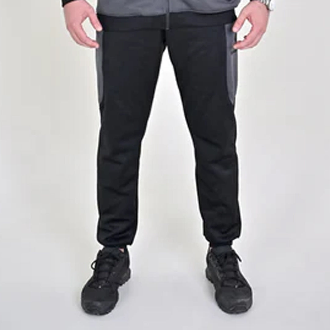 KF Gray & Black Winter Tracksuit - Bottom