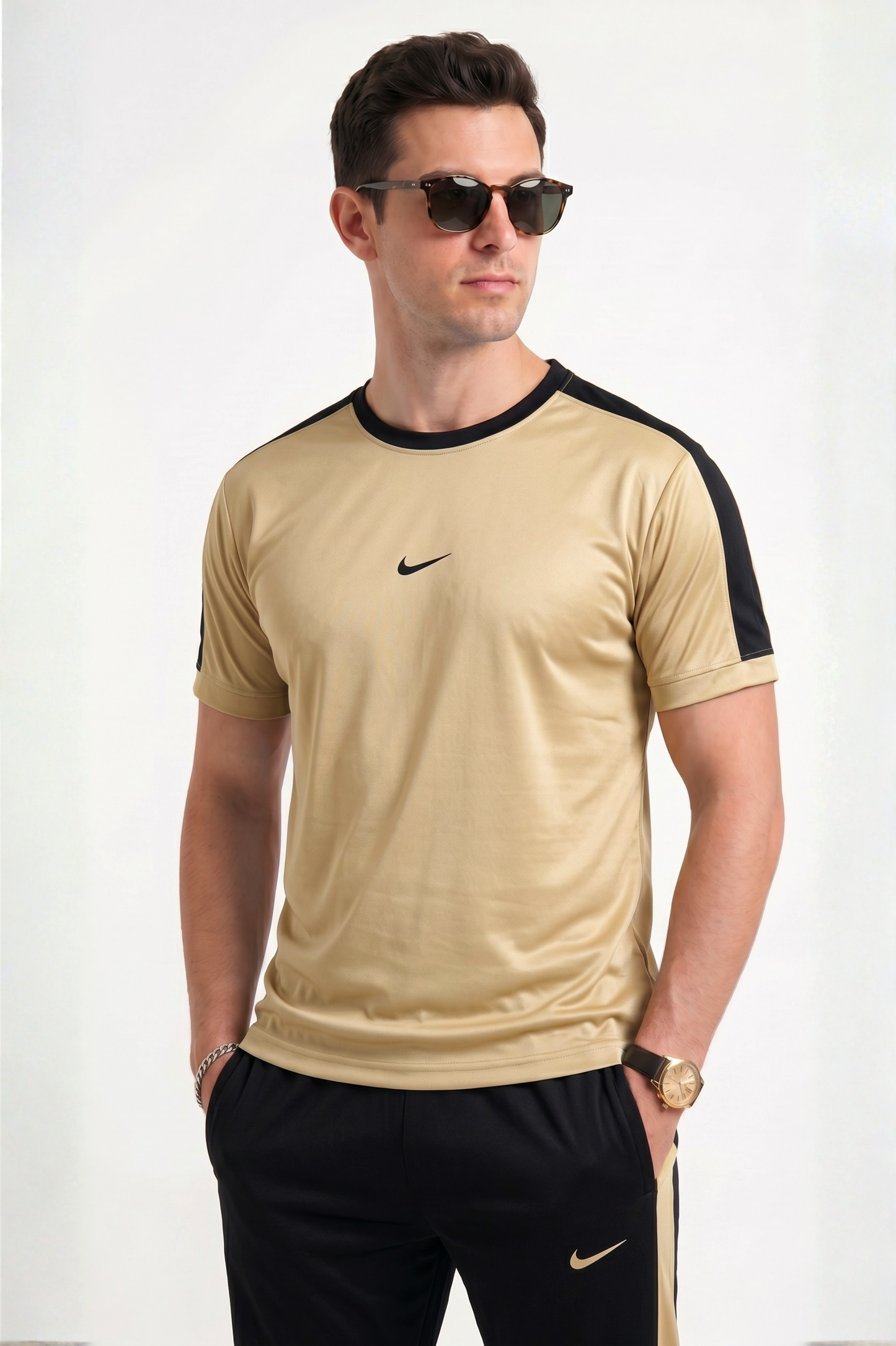 Nik Tan and Black Ultra Soft Dri-Fit Tracksuit