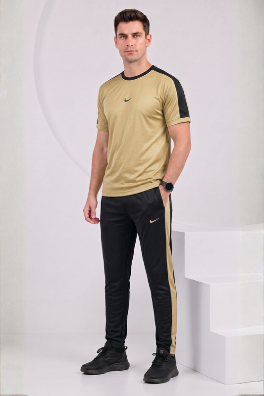 Nik Tan and Black Ultra Soft Dri-Fit Tracksuit