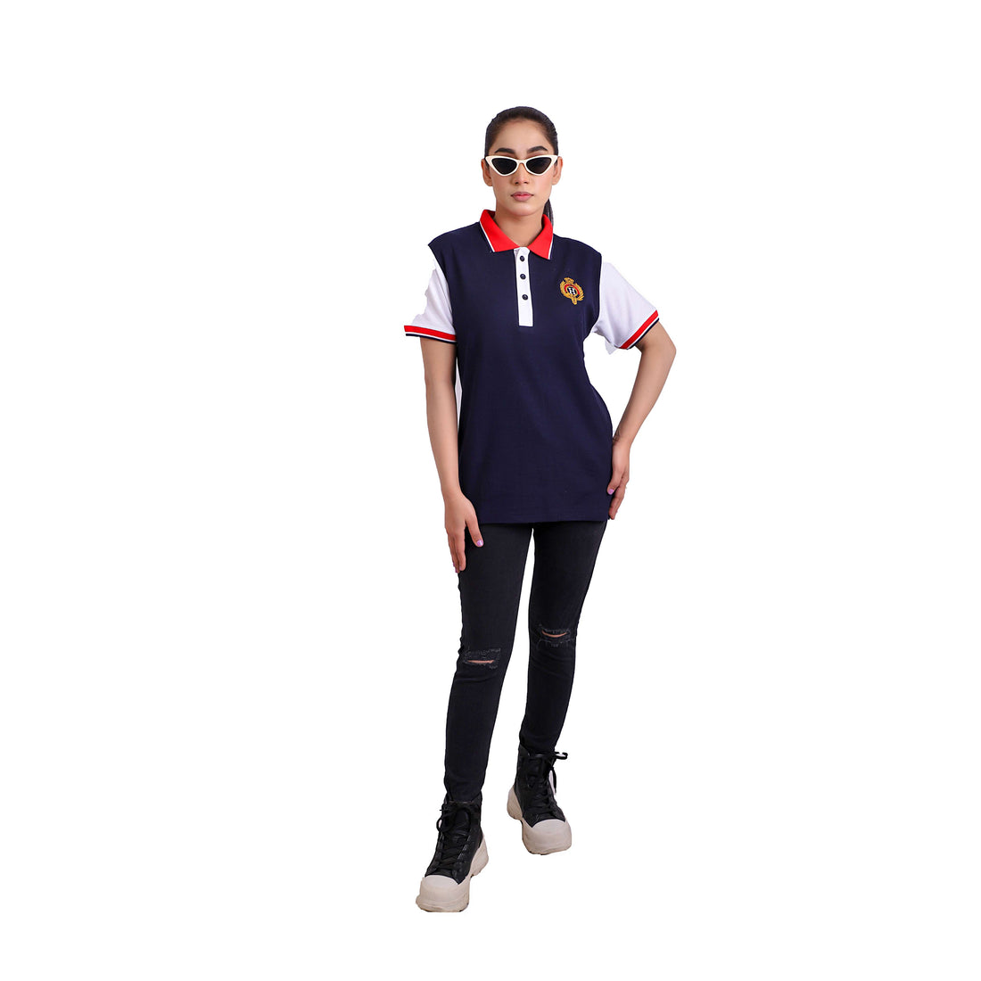 HACKT Navy Blue Polo Shirt - L