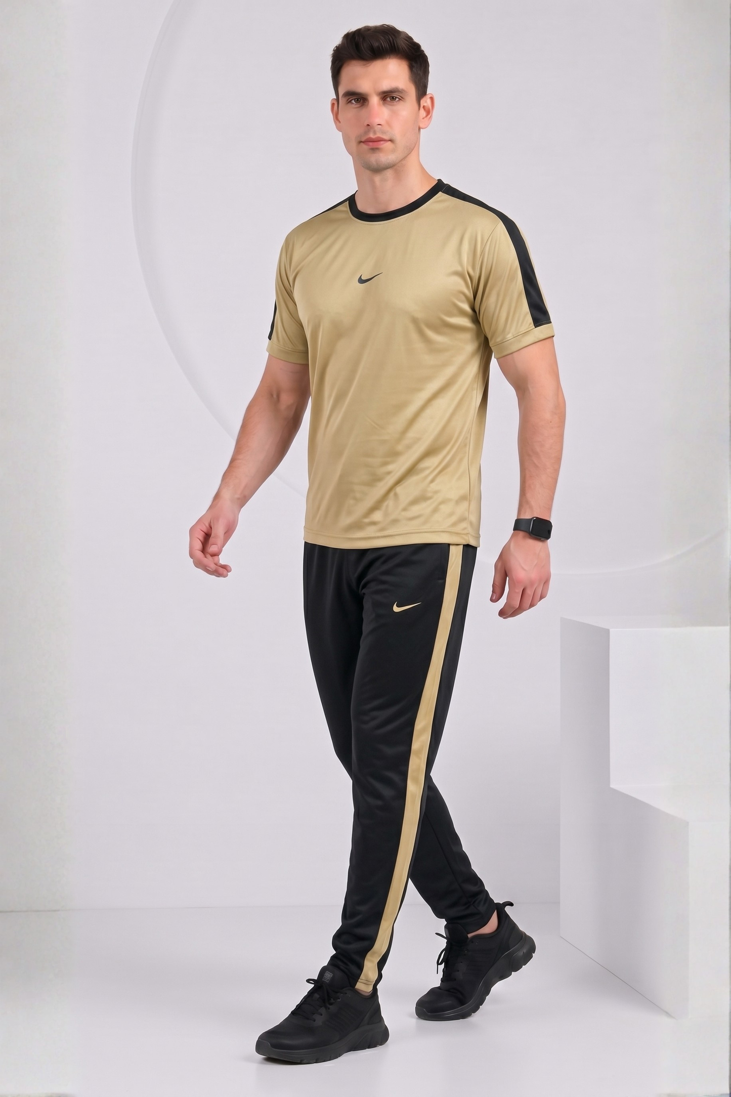 Nik Tan and Black Ultra Soft Dri-Fit Tracksuit