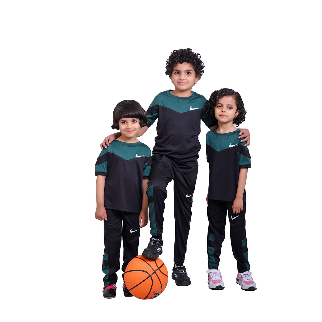 Nik Green & Black Kids Dri-Fit Tracksuit