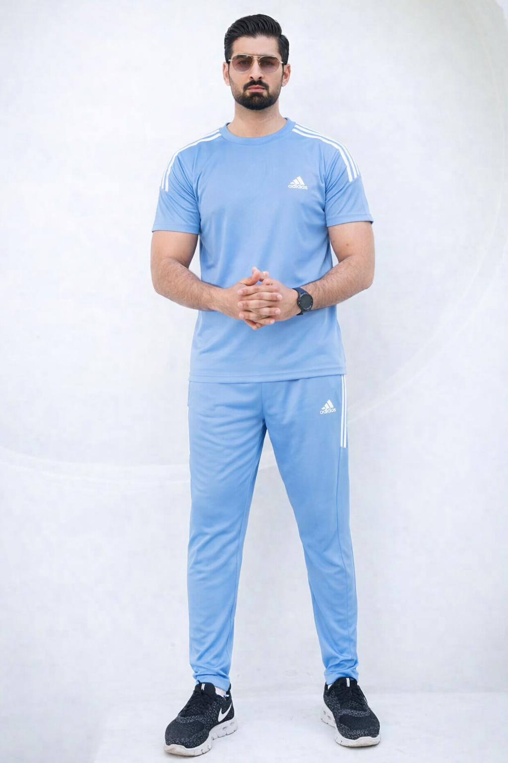 ADI Sky Blue Dri-Fit Tracksuit