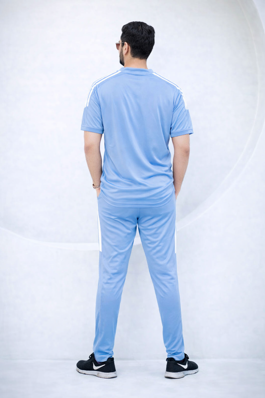 ADI Sky Blue Dri-Fit Tracksuit