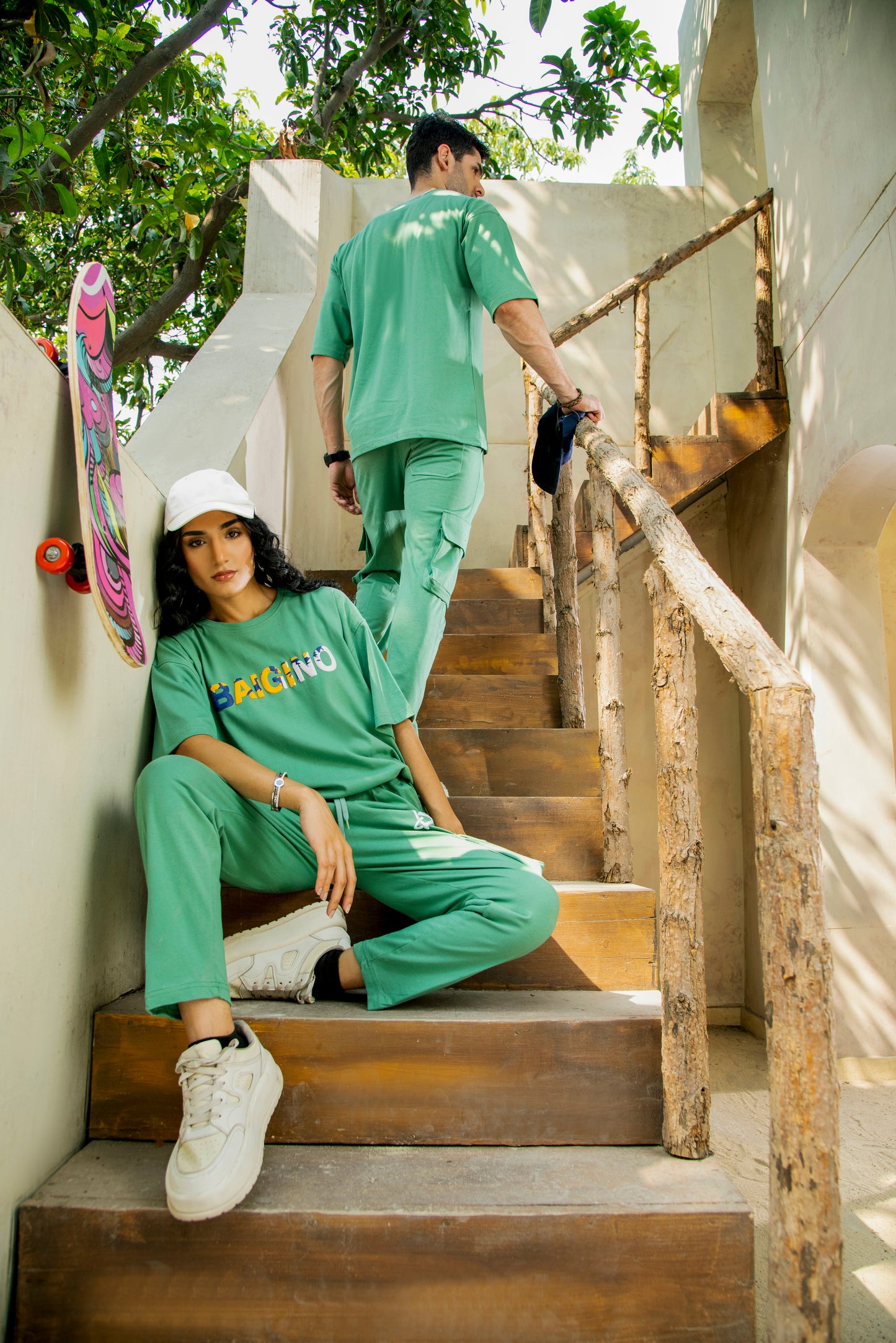Deep Grass Green, 100 % Pure Cotton Co-Ord Set