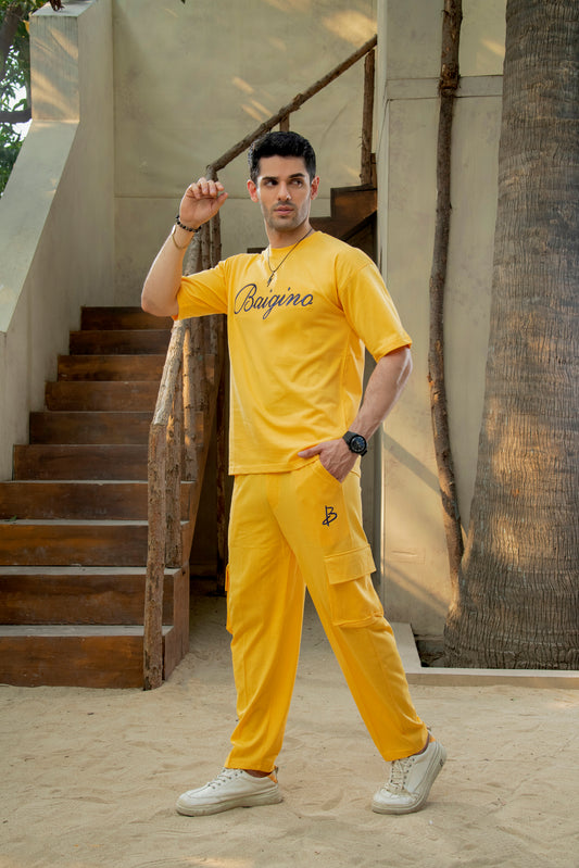 Marigold (Mustard Yellow), 100 % Pure Cotton Co-Ord Set