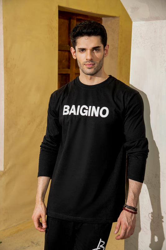 Jet Black, 100 % Pure Cotton Full Sleeves Co-ord Set