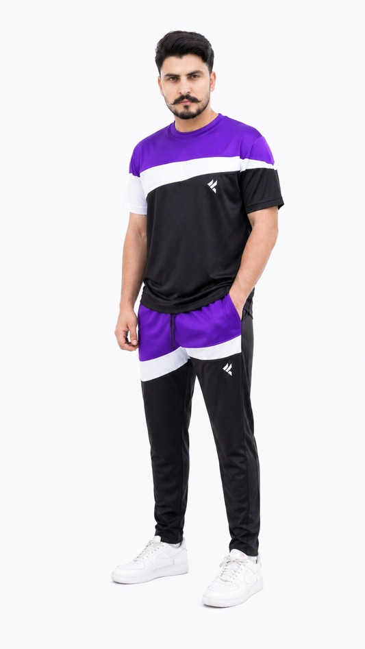 KF Purple White & Black Dri-Fit Tracksuit