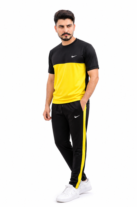 NIK Black & Yellow Dri-Fit Tracksuit