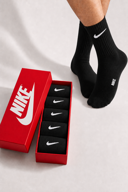 Nike black crew socks pack of 5 - image 1