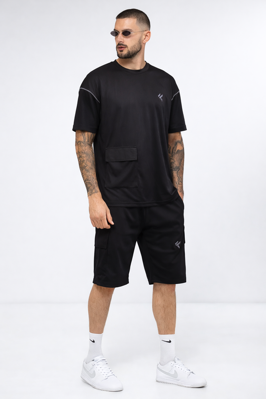 KF Black Shorts Dri-Fit Tracksuit