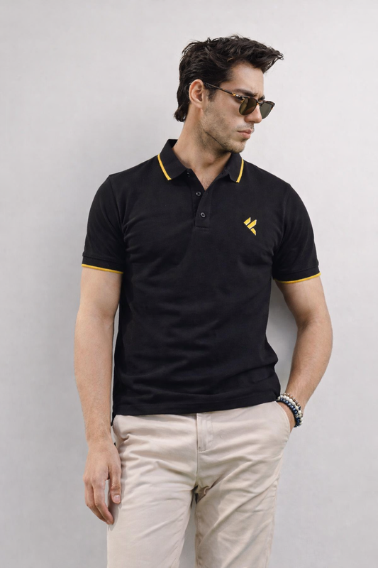 KF Black  Polo Shirt