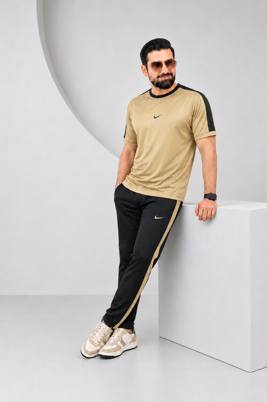 Nik Tan and Black Ultra Soft Dri-Fit Tracksuit