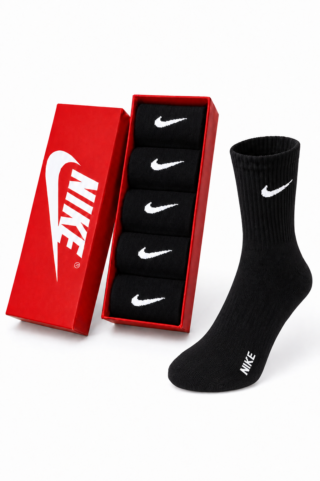 Nike black crew socks pack of 5 - image 3