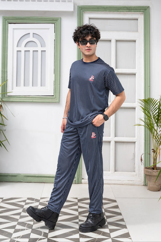 Baigino Blue Streak Co-ord Set