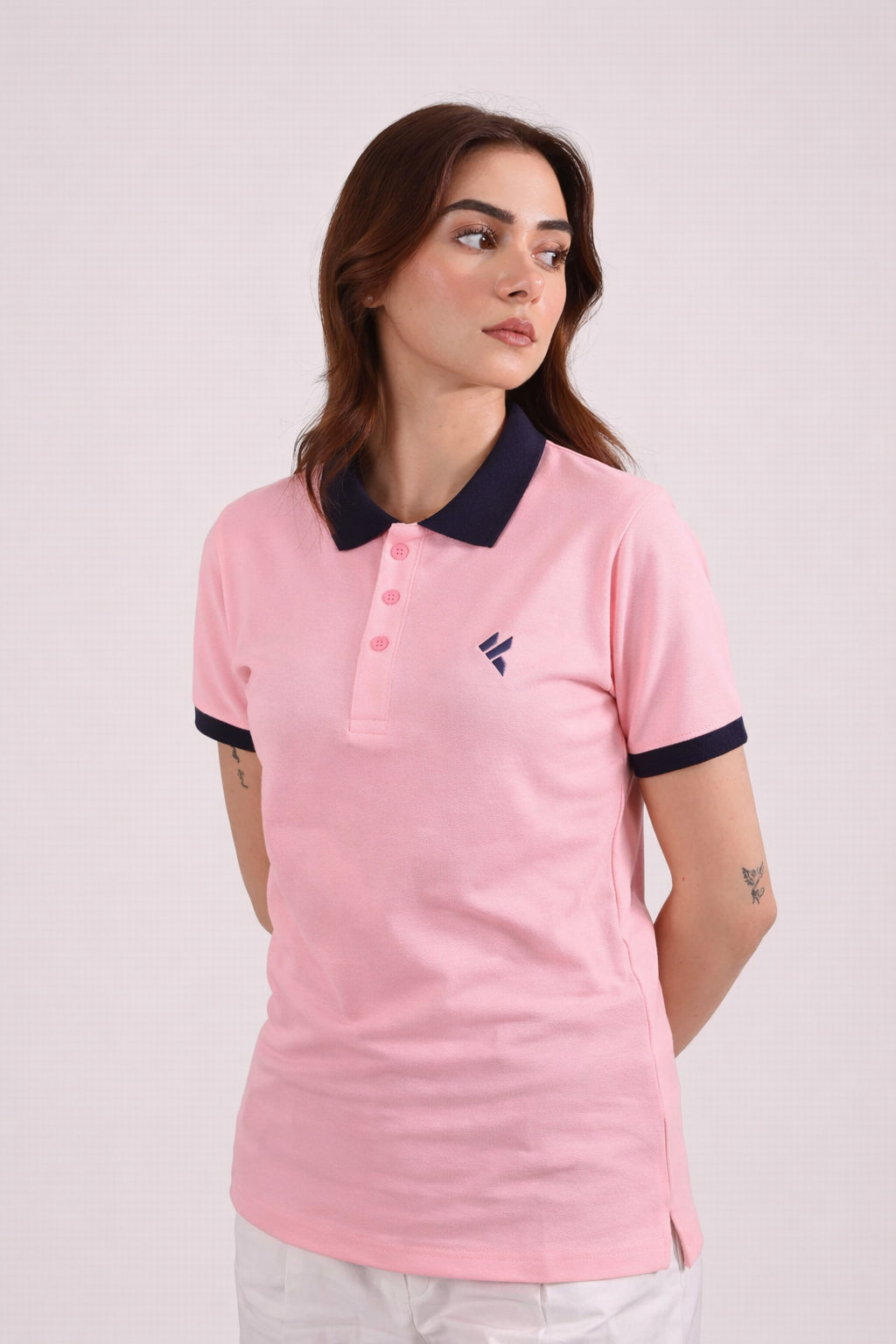 KF Light Pink Polo Shirt - L